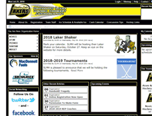 Tablet Screenshot of lakershockey.ca